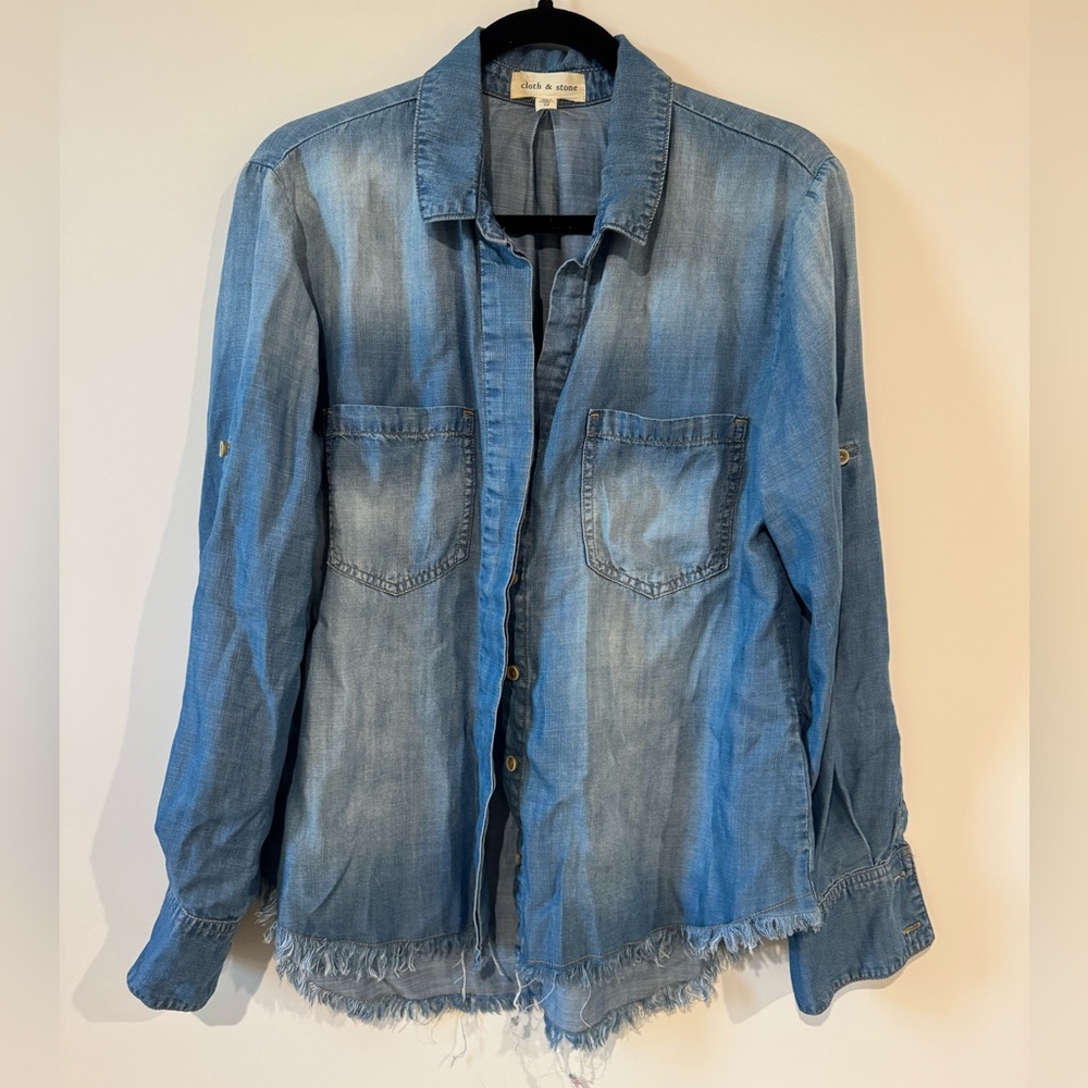 Cloth & Stone Light Blue Chambray Shirt